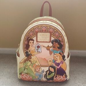 NWT Loungefly Disney Princess Icons Mini Backpack